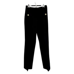 Derek Lam 10 Crosby Women's Nell Stretch-twill High-rise Mid-Leg Pants In Black